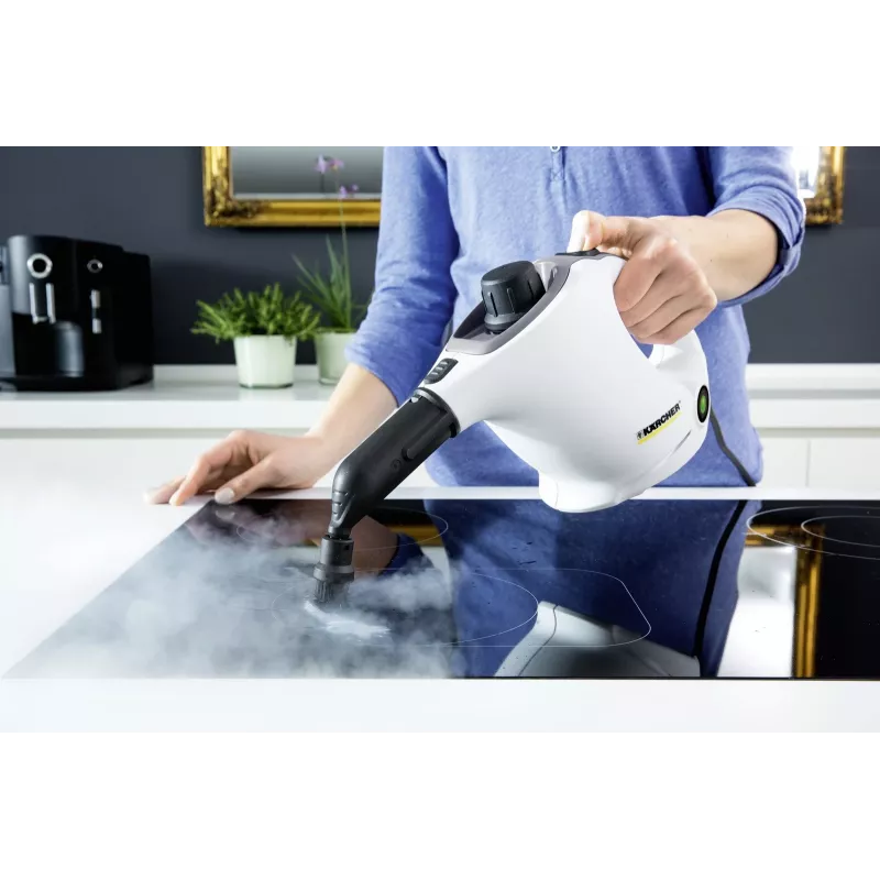 Kärcher SC 1 EasyFix Pārnēsājams tvaika tīrītājs 1200 W Melns, Balts