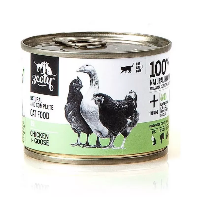 3COTY 19. Cālis un zoss - mitrā kaķu barība - 180g