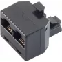 Vada savienotājs ShiverPeaks BS71230-6 3xRJ-12 Melns