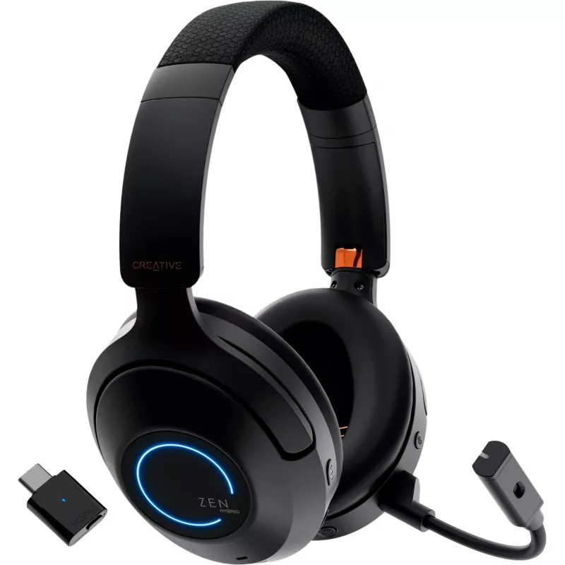 Creative 51EF1040AA001 Zen Hybrid Pro Bluetooth on-ear austiņas, melnas