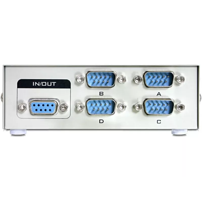 DeLOCK 87589 4 portu RS-232 manuāls seriālais slēdzis