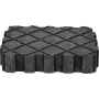 gumijas paliktnis ks tools 160.0391, universāls balsta paliktnis 155×125×35 mm