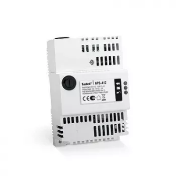 Nepārtrauktās barošanas avots SATEL APS-412 12 V 4 A, kompakts pelēks, 77×59×122 mm