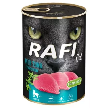 DOLINA NOTECI Rafi Cat Adult ar tunci - mitrā kaķu barība - 400g