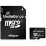 MediaRange MR945 - Zibatmiņas karte (microSDXC ar SD adapteri) - 128GB - UHS-I / Class10 - microSDXC - Melna (MR945)