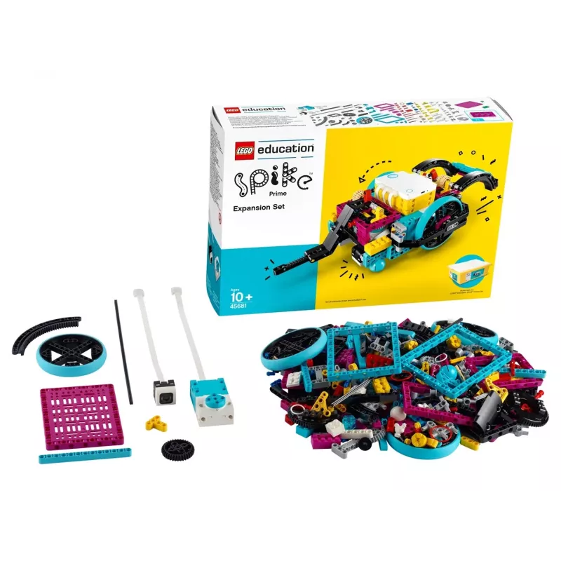 Izglītības robotikas paplašināšanas komplekts LEGO Education Spike Prime 45681 — 604 papildu LEGO saderīgi elementi klases projektiem