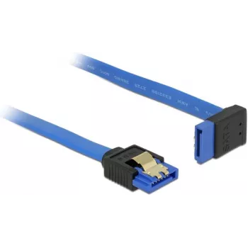 SATA kabelis DeLOCK 84995 0,2 m SATA 7-pin melns zils