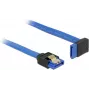 SATA kabelis DeLOCK 84995 0,2 m SATA 7-pin melns zils
