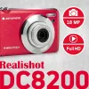 AgfaPhoto Compact Realishot DC8200 1/3.2 kompaktkamera 18 MP CMOS 4896 x 3672 pikseļi sarkana (DC8200RD)