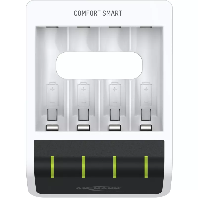 Bateriju lādētājs Ansmann Comfort Smart mājsaimniecības baterijām USB