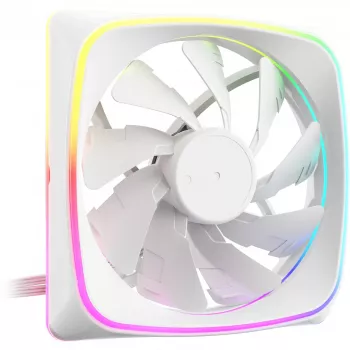 120 mm korpusa ventilators Sharkoon SHARK Lights RGB PWM balts — RGB apgaismojums, PWM ātruma kontrole