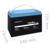 Qoltec 53705 litija dzelzs fosfāta akumulators 100 Ah 12.8 V