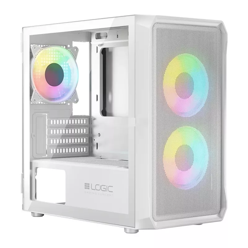 Logic PORTOS ARGB MINI USB 3.0 korpuss balts