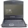 19 collu LCD KVM konsole DIGITUS DS-72211-5US, 16 portu Cat 5, 1366x768, US International tastatūra