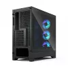 PC Case Fractal Design Pop 2 Air Melns TG RGB Midi Tower — ATX/Micro-ATX/Mini-ITX, 3x120mm priekšā, 1x120mm aizmugurē, 2.5 collu+3.5 collu nodalījumi