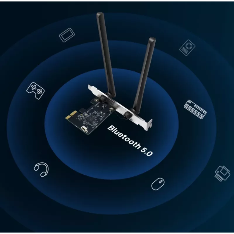 Mercusys AC1200 Wi-Fi Bluetooth PCIe Adapter MA30E Dual Band