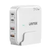Galda lādētājs Unitek P1228AWH01-EU 70W 2×USB-A 2×USB-C