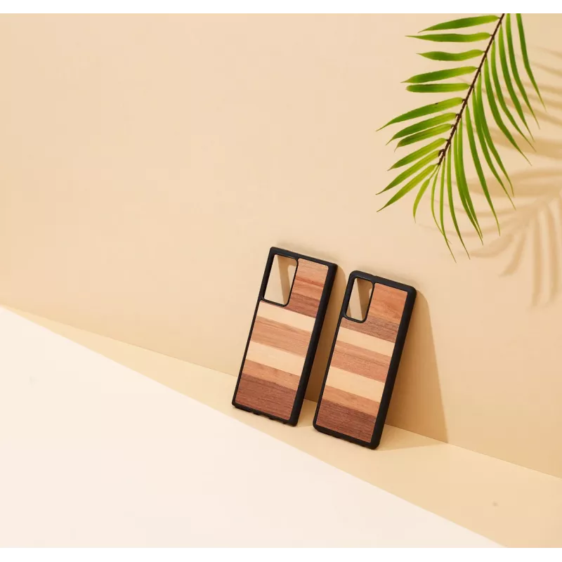 Aizsargapvalks Samsung Galaxy Note 20, man and wood — melns