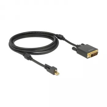 Video kabeļa adapteris DeLOCK 83726 Mini DisplayPort uz DVI 2m Melns
