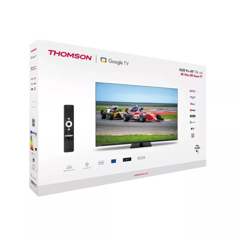 Thomson 50QG7C14 TV 127 cm (50) 4K Ultra HD Smart TV Wi-Fi melns