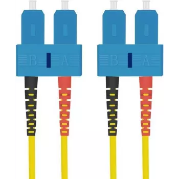 Optiskās šķiedras komutācijas kabelis helos 216666 OS2 9/125µm SC-SC Duplex 0,5 m