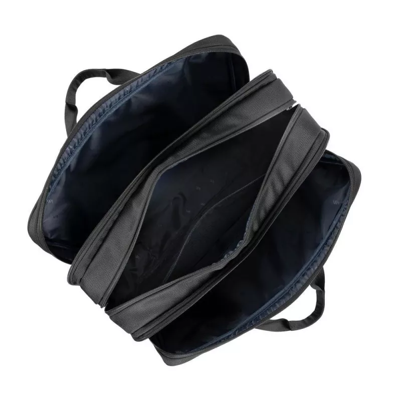 Toploader soma Rivacase 8432 klēpjdatora futrālis 39,6 cm (15,6 collas) Melns