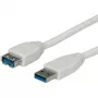 USB 3.0 kabelis VALUE A - A M/F 0,8 m