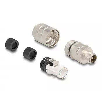 Vadu savienotājs DeLOCK 86032 M12 LSA 2cm sudraba