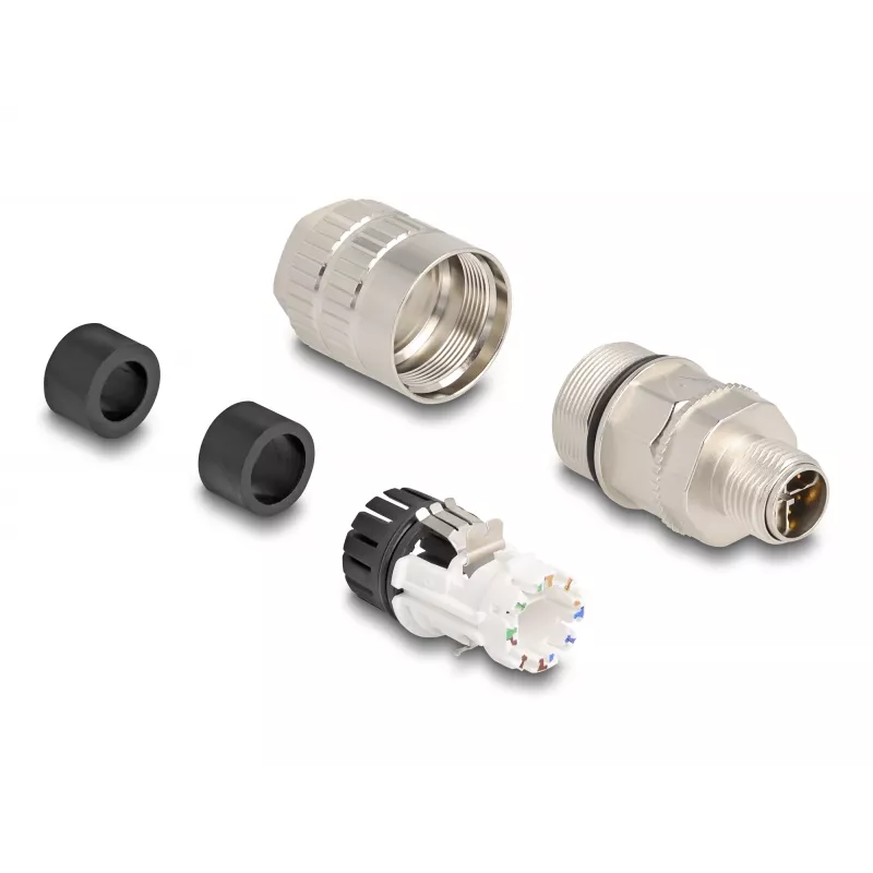 Vadu savienotājs DeLOCK 86032 M12 LSA 2cm sudraba
