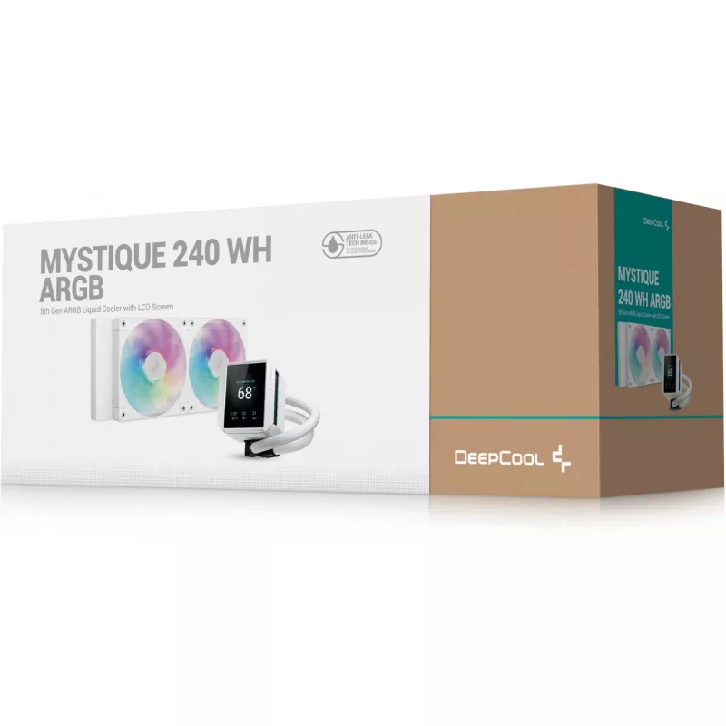 Viss vienā šķidruma dzesētājs DeepCool Mystique 240 WH ARGB