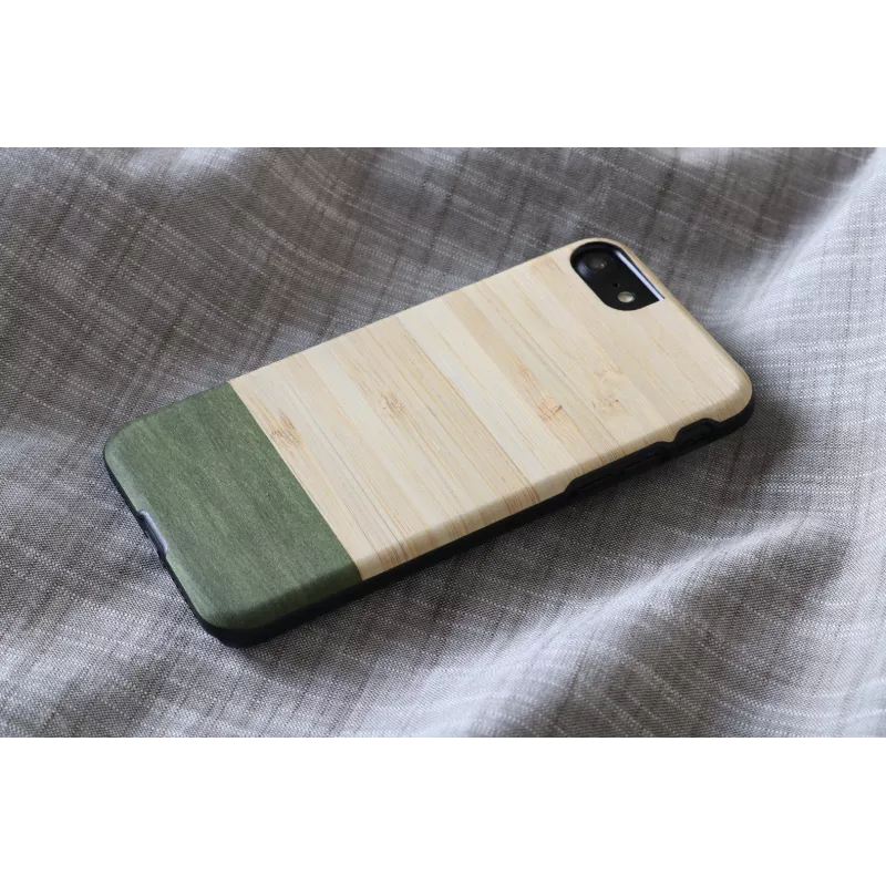 Telefona maciņš man and wood iPhone 7/8 — bambusa meža melns