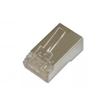 Modulārs RJ-45 spraudnis apaļam ekranētam kabelim, DIGITUS DN-MO-8-8-SRS, caurspīdīgs, 100 gab.