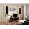 Cama Skapis VIGO 90 slēgts 90/35/32 balts/melns glancēts
