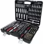Uzgriežņu atslēgu komplekts ks tools 917.0255 — 255 daļu uzgriežņu un piederumu komplekts 1/4 collas, 3/8 collas, 1/2 collas piedziņām