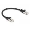 Tīkla kabelis DeLOCK RJ50 vīr. uz RJ50 vīr. S/FTP 0,25 m melns