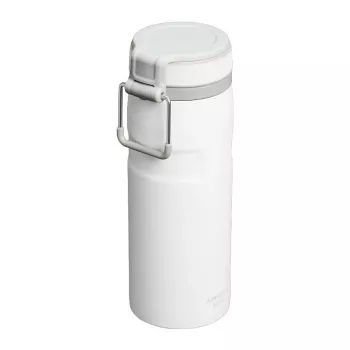 Termosa pudele STANLEY Iceflow Daily usage 470 ml, nerūsējošais tērauds, atlokāms vāciņš, balta
