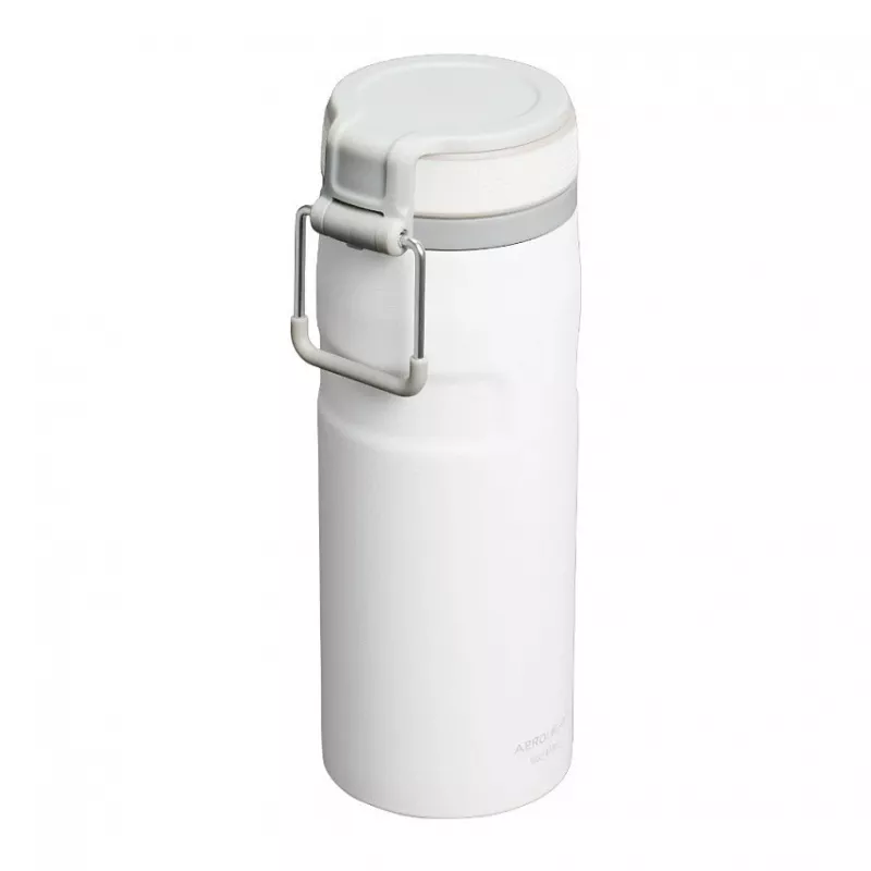 Termosa pudele STANLEY Iceflow Daily usage 470 ml, nerūsējošais tērauds, atlokāms vāciņš, balta