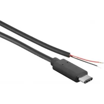 Joy-it K-1473 barošanas kabelis Raspberry Pi, Arduino, Banana Pi, Cubieboard [1x USB-C™ spraudnis - 1x atvērts gals] 1 m melns (K-1473)