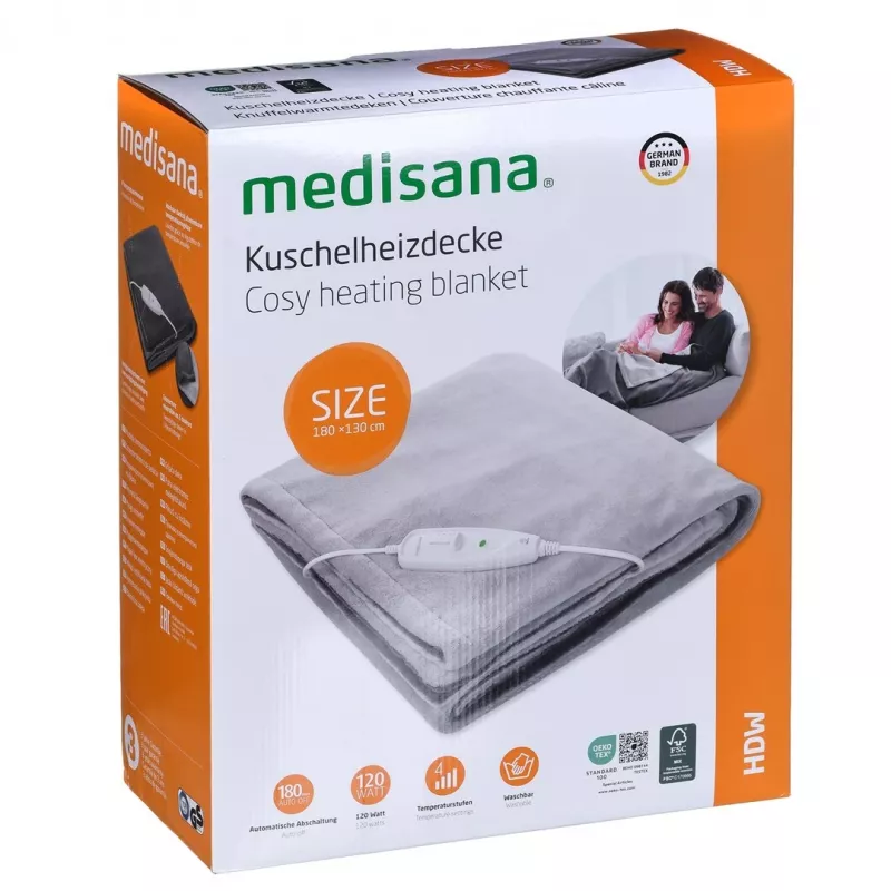 Medisana HDW elektriskā apsildes sega, 120 W, pelēka
