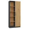 Office bookcase top e shop RD-80 ANT/ART KPL, 10 shelves, particle board, 800×300×1820 mm