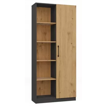Office bookcase top e shop RD-80 ANT/ART KPL, 10 shelves, particle board, 800×300×1820 mm