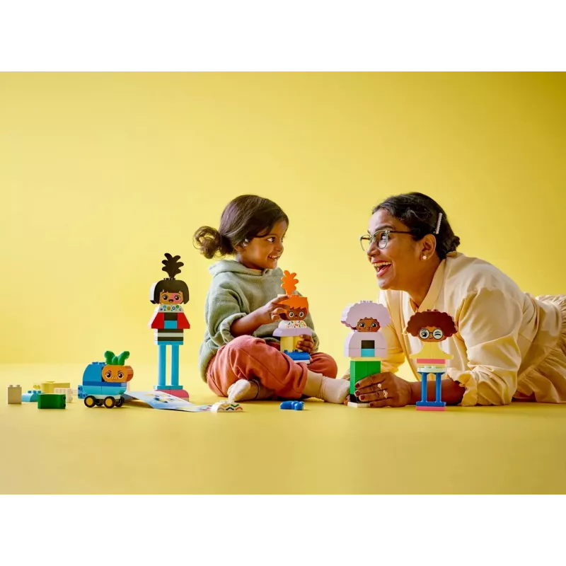 Konstruktors LEGO DUPLO 10423 uzbūvējamu cilvēku komplekts, 71 gab., vecumam no 3 gadiem, figūras augstums 260 mm