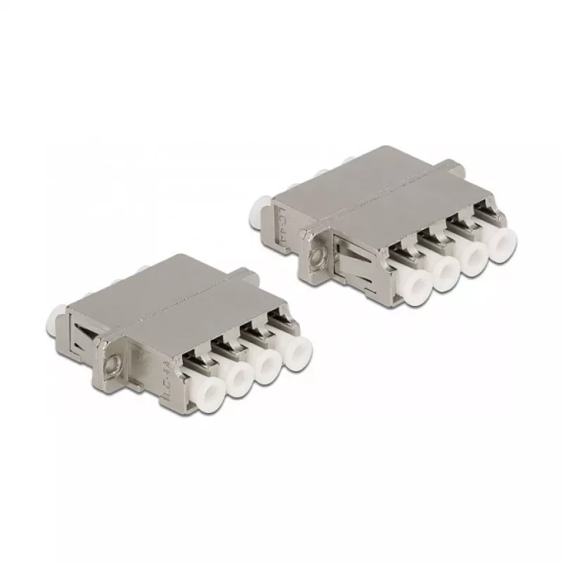 Optisko šķiedru savienotājs DeLOCK LC Quad ligzda pret LC Quad ligzda viendaļīgs