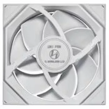 Korpusa ventilators Lian Li UNI FAN TL LCD Wireless ARGB PWM 140mm balts, modelis 14RTLLCD1W1W