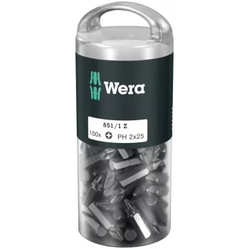 Wera 851/1 Z DIY 100 SiS skrūvgrieža uzgaļi 100 gab.