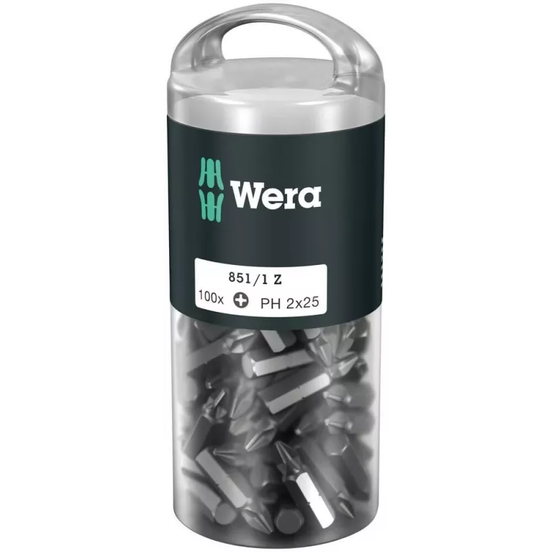 Wera 851/1 Z DIY 100 SiS skrūvgrieža uzgaļi 100 gab.
