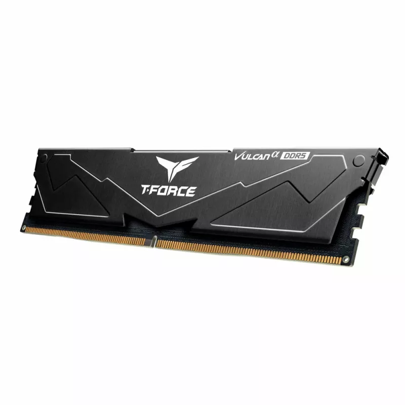 Team Group VULCAN FLABD516G6000HC3001, 16 GB, 1 x 16 GB, DDR5, 6000 MHz, 288-pin DIMM, Melns