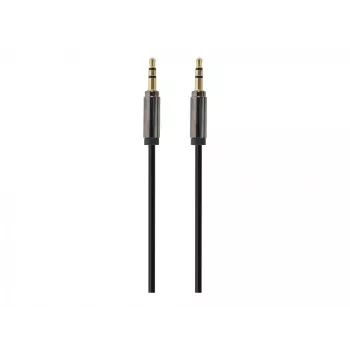 Gembird kabelis CCAP-444-0.75M (Mini Jack M - Mini Jack M, 0,75m, melna krāsa) Audio kabelis 3,5mm melns (CCAP-444-0.75M)