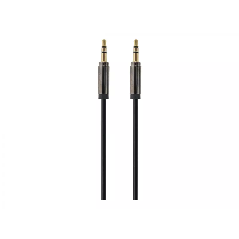 Gembird kabelis CCAP-444-0.75M (Mini Jack M - Mini Jack M, 0,75m, melna krāsa) Audio kabelis 3,5mm melns (CCAP-444-0.75M)