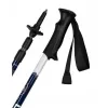 Trekking nūjas Leki EAGLE zili-baltas regulējamas alumīnija 3-segmentu 110–145 cm, 270 g